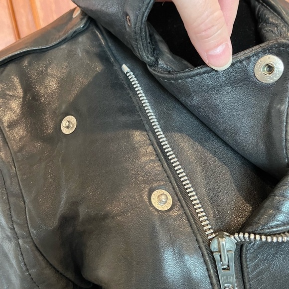 Vintage Black Leather Studded Motorcycle Jacket | Women’s M | Biker Punk Eclair - Picture 3 of 16